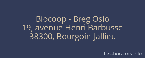 Biocoop - Breg Osio