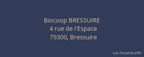 Biocoop BRESSUIRE
