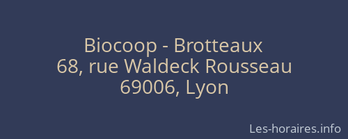 Biocoop - Brotteaux