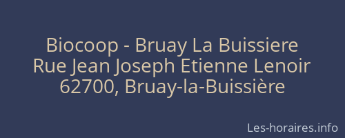 Biocoop - Bruay La Buissiere