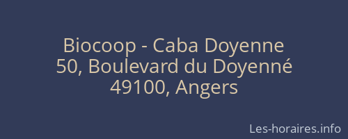 Biocoop - Caba Doyenne