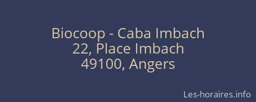 Biocoop - Caba Imbach