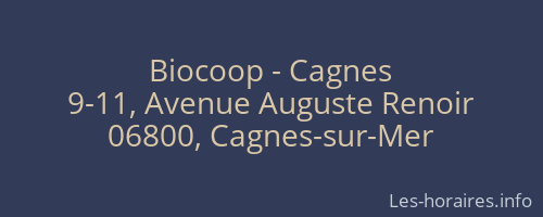 Biocoop - Cagnes