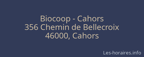 Biocoop - Cahors