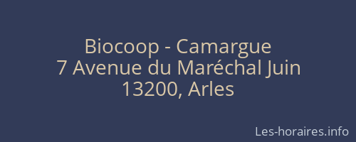 Biocoop - Camargue
