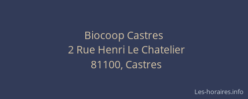 Biocoop Castres