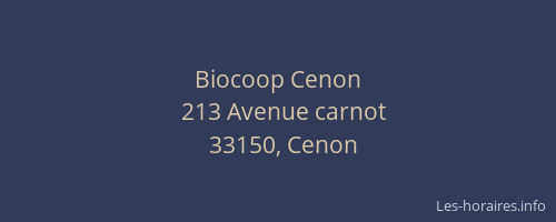 Biocoop Cenon