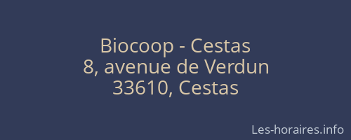 Biocoop - Cestas