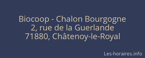 Biocoop - Chalon Bourgogne