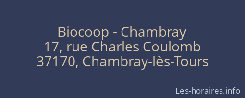 Biocoop - Chambray