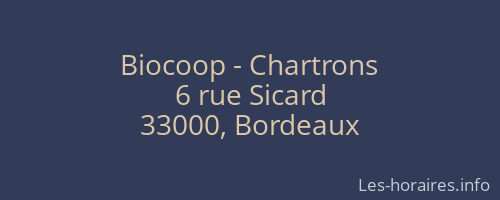 Biocoop - Chartrons