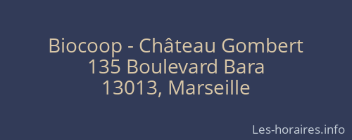Biocoop - Château Gombert