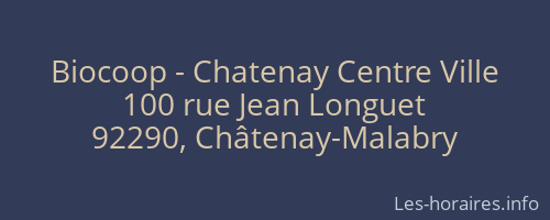 Biocoop - Chatenay Centre Ville
