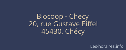 Biocoop - Checy