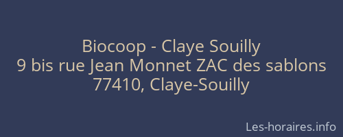 Biocoop - Claye Souilly