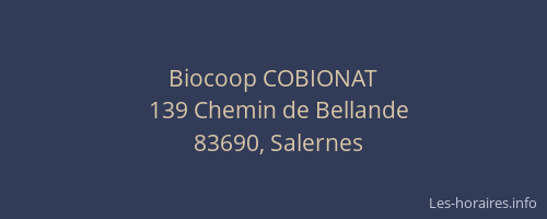 Biocoop COBIONAT