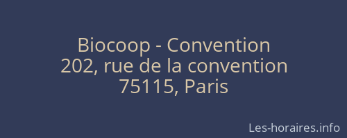 Biocoop - Convention