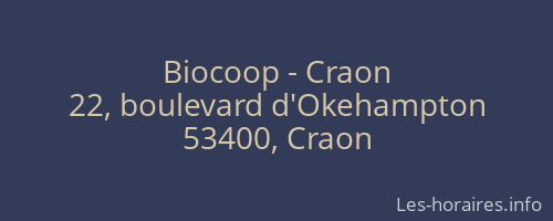Biocoop - Craon
