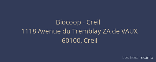 Biocoop - Creil
