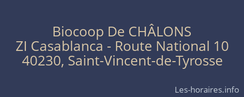 Biocoop De CH&Acirc;LONS