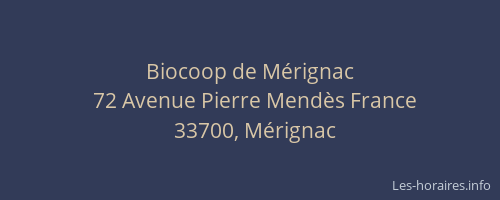 Biocoop de Mérignac