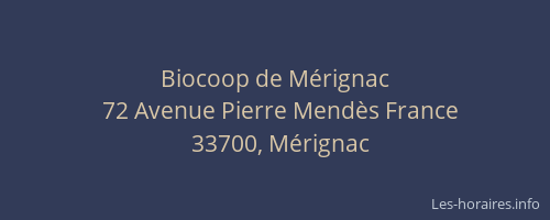 Biocoop de M&eacute;rignac