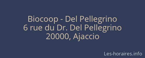 Biocoop - Del Pellegrino