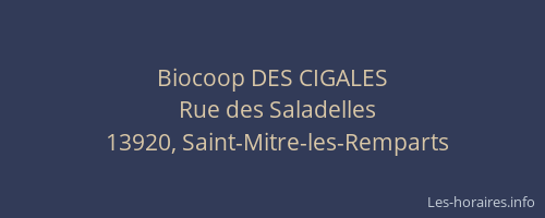 Biocoop DES CIGALES