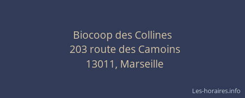 Biocoop des Collines