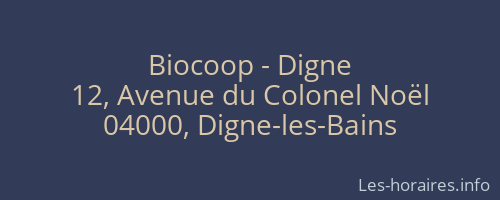 Biocoop - Digne
