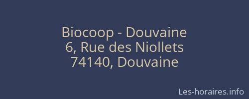 Biocoop - Douvaine