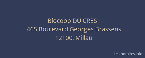 Biocoop DU CRES