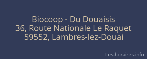 Biocoop - Du Douaisis