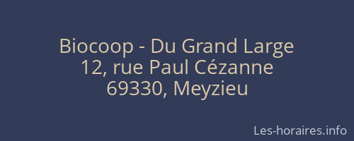 Biocoop - Du Grand Large