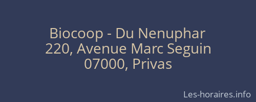 Biocoop - Du Nenuphar
