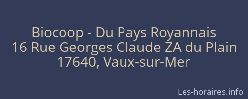 Biocoop - Du Pays Royannais