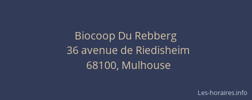 Biocoop Du Rebberg
