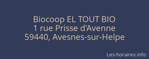 Biocoop EL TOUT BIO
