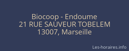 Biocoop - Endoume