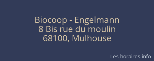Biocoop - Engelmann