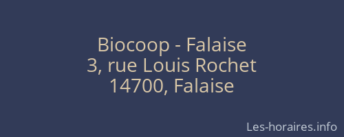 Biocoop - Falaise