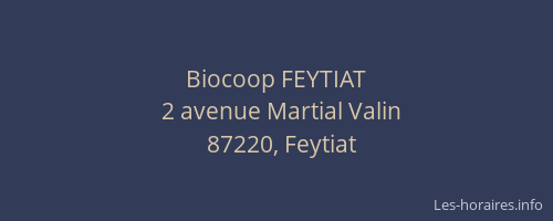 Biocoop FEYTIAT