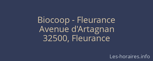 Biocoop - Fleurance