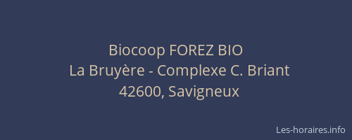 Biocoop FOREZ BIO