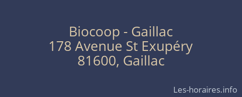 Biocoop - Gaillac