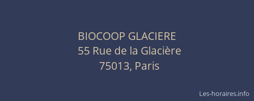 BIOCOOP GLACIERE