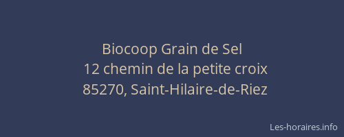 Biocoop Grain de Sel