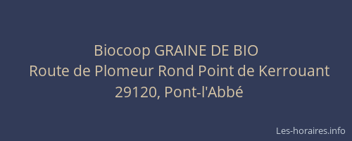 Biocoop GRAINE DE BIO