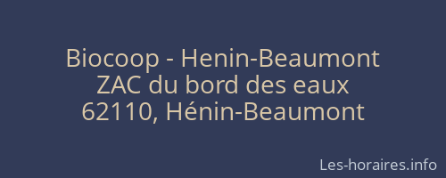Biocoop - Henin-Beaumont