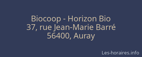 Biocoop - Horizon Bio